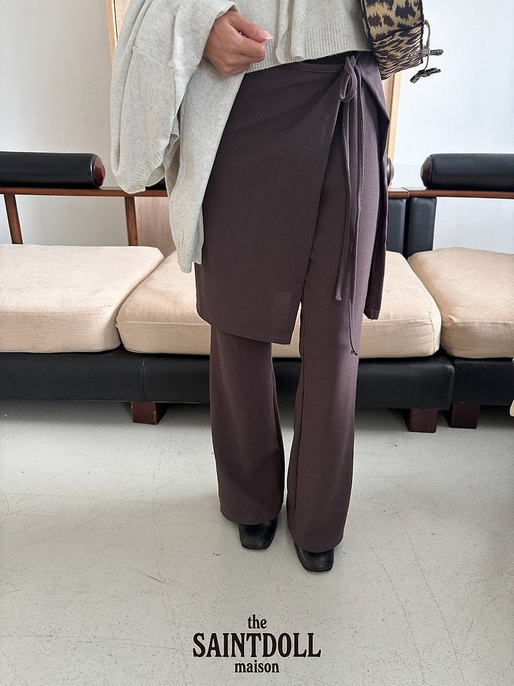 [PRE-ORDER] Wrap Boot-Cut Pants (Mom Couple)