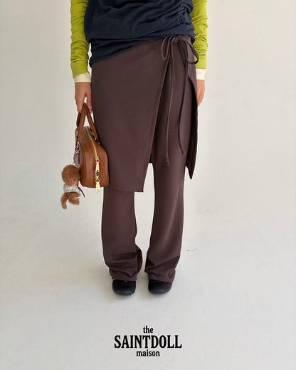 [PRE-ORDER] Wrap Boot-Cut Pants (Mom Couple)