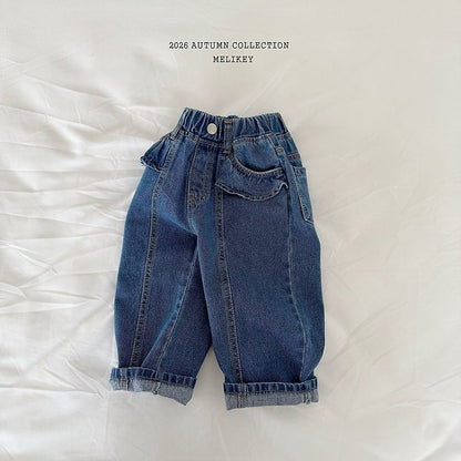 [PRE-ORDER] Frill Line Denim Pants