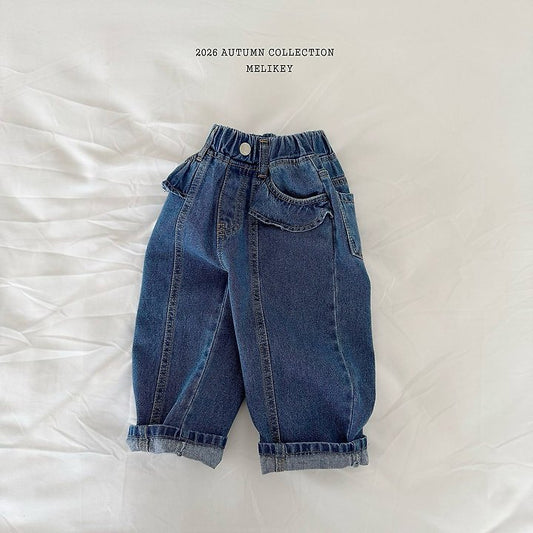 [PRE-ORDER] Frill Line Denim Pants