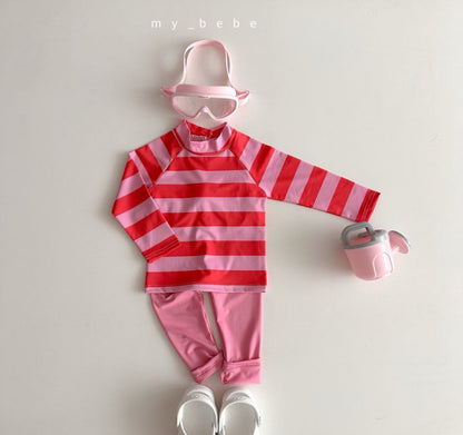 [PRE-ORDER] Stripe Rashguard Top Bottom Set