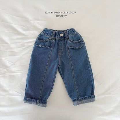 [PRE-ORDER] Frill Line Denim Pants