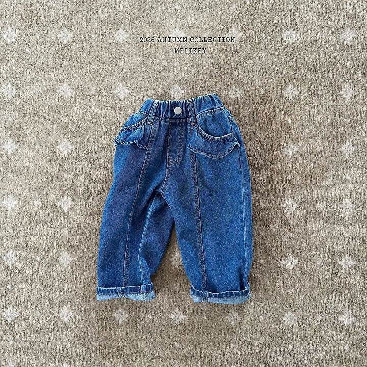 [PRE-ORDER] Frill Line Denim Pants
