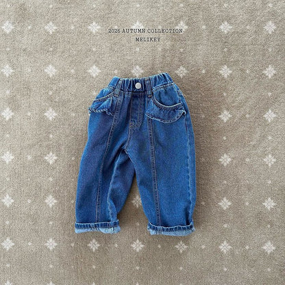 [PRE-ORDER] Frill Line Denim Pants