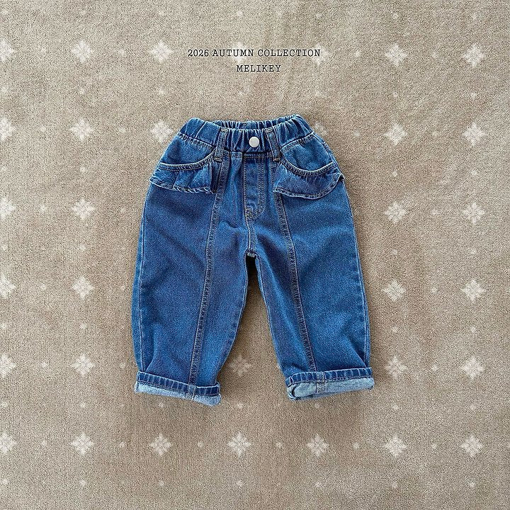 [PRE-ORDER] Frill Line Denim Pants