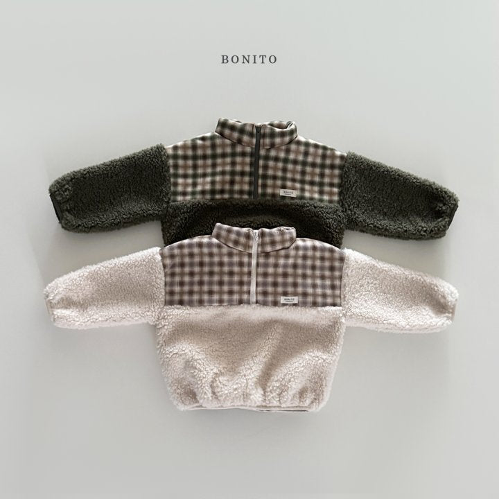 [PRE-ORDER] Suede Check Sherpa Sweatshirts