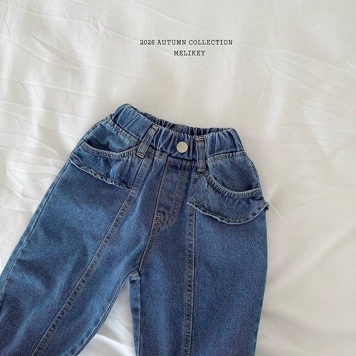 [PRE-ORDER] Frill Line Denim Pants