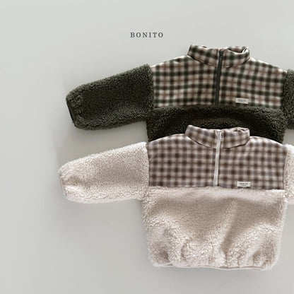 [PRE-ORDER] Suede Check Sherpa Sweatshirts