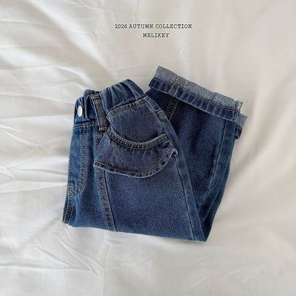 [PRE-ORDER] Frill Line Denim Pants