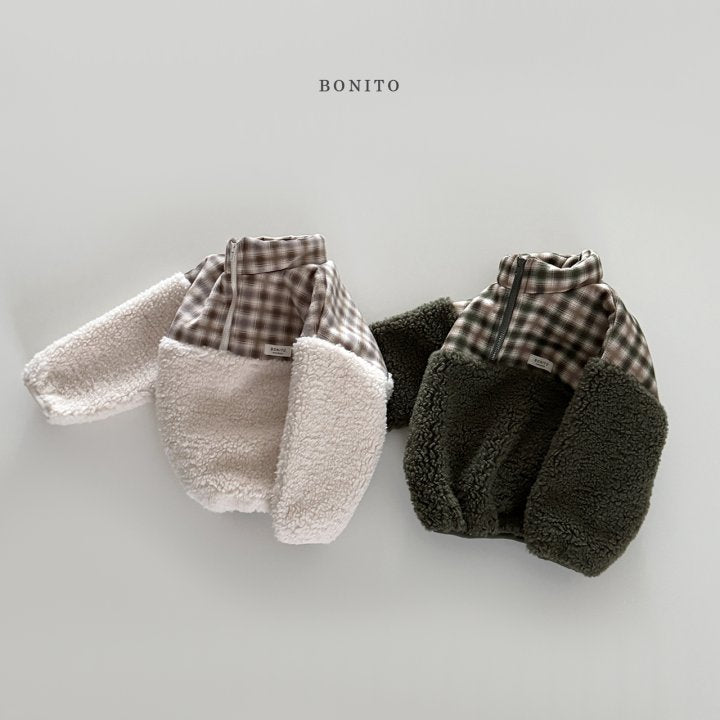 [PRE-ORDER] Suede Check Sherpa Sweatshirts