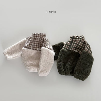 [PRE-ORDER] Suede Check Sherpa Sweatshirts