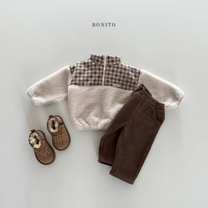 [PRE-ORDER] Suede Check Sherpa Sweatshirts