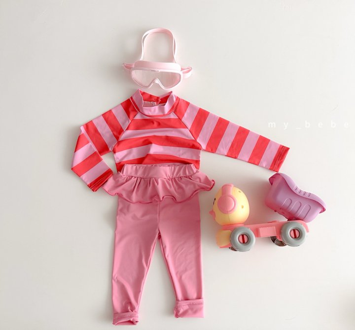 [PRE-ORDER] Stripe Rashguard Top Bottom Set