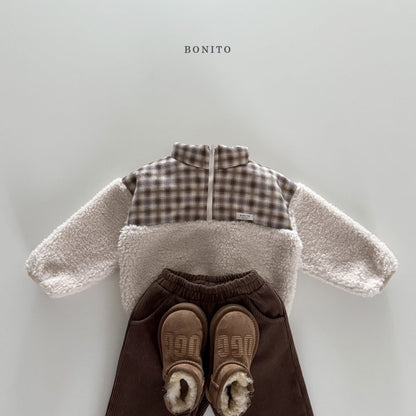 [PRE-ORDER] Suede Check Sherpa Sweatshirts