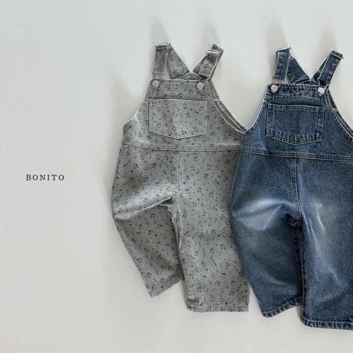 [PRE-ORDER] Denim Floral Overalls