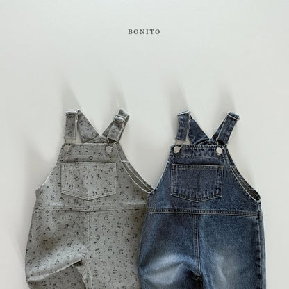 [PRE-ORDER] Denim Floral Overalls