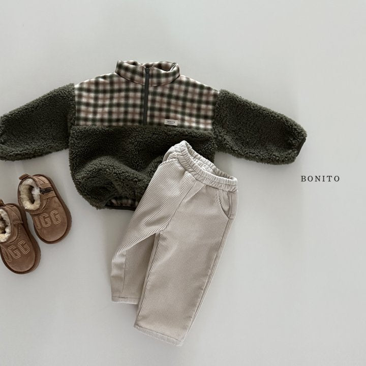 [PRE-ORDER] Suede Check Sherpa Sweatshirts