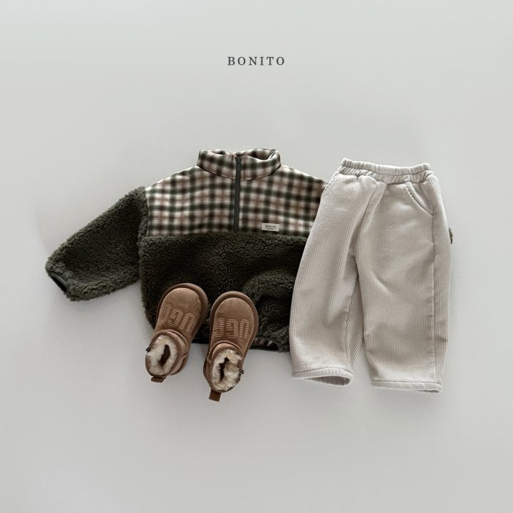 [PRE-ORDER] Suede Check Sherpa Sweatshirts