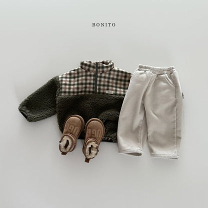 [PRE-ORDER] Suede Check Sherpa Sweatshirts