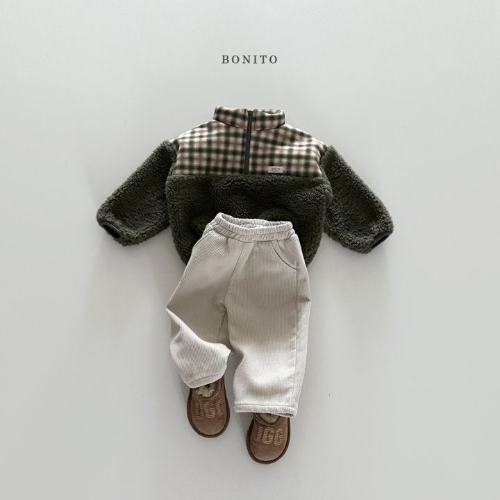 [PRE-ORDER] Suede Check Sherpa Sweatshirts