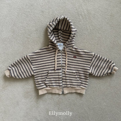 [PRE-ORDER] Wool Knit Stripe Hoodie Jacket