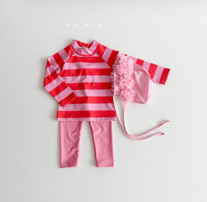 [PRE-ORDER] Stripe Rashguard Top Bottom Set