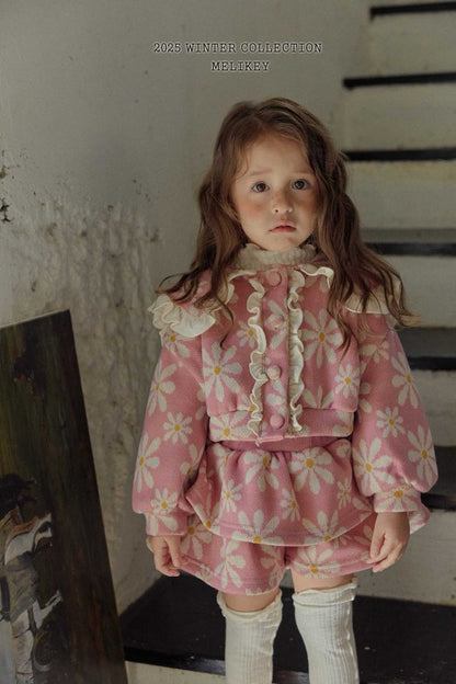 [PRE-ORDER] Big Floral Frill Cardigan