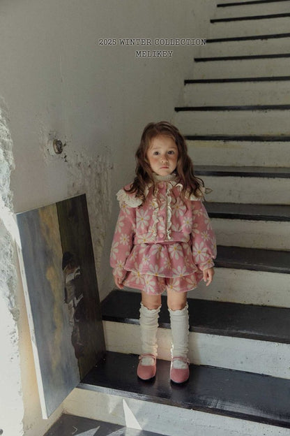 [PRE-ORDER] Big Floral Frill Cardigan