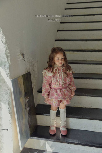 [PRE-ORDER] Big Floral Frill Cardigan