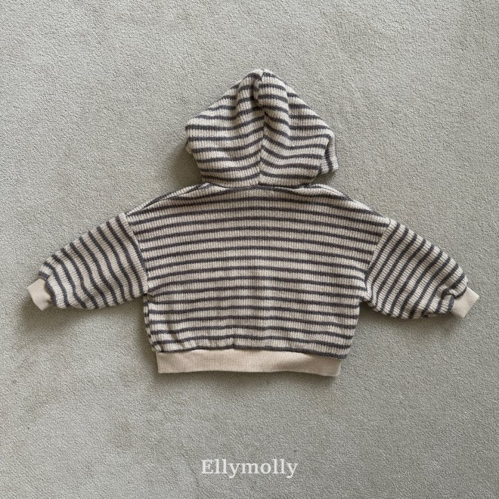 [PRE-ORDER] Wool Knit Stripe Hoodie Jacket