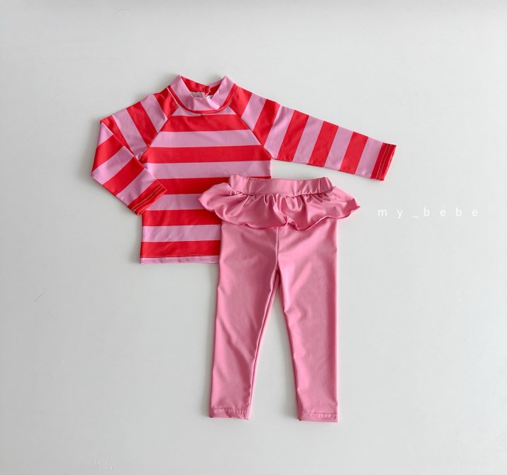 [PRE-ORDER] Stripe Rashguard Top Bottom Set