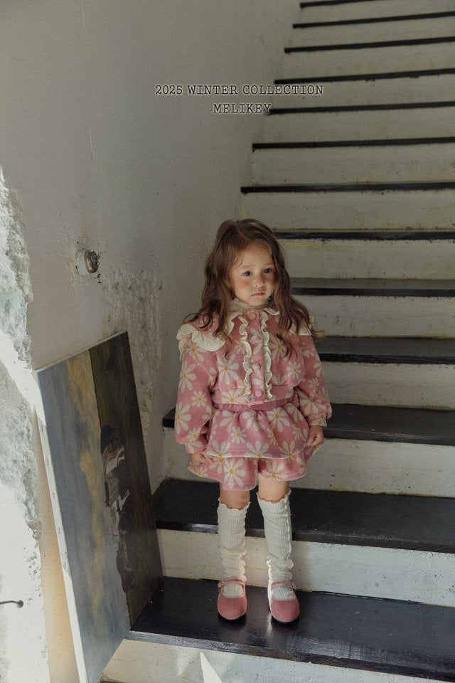 [PRE-ORDER] Big Floral Frill Cardigan