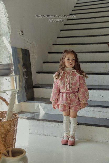 [PRE-ORDER] Big Floral Frill Cardigan