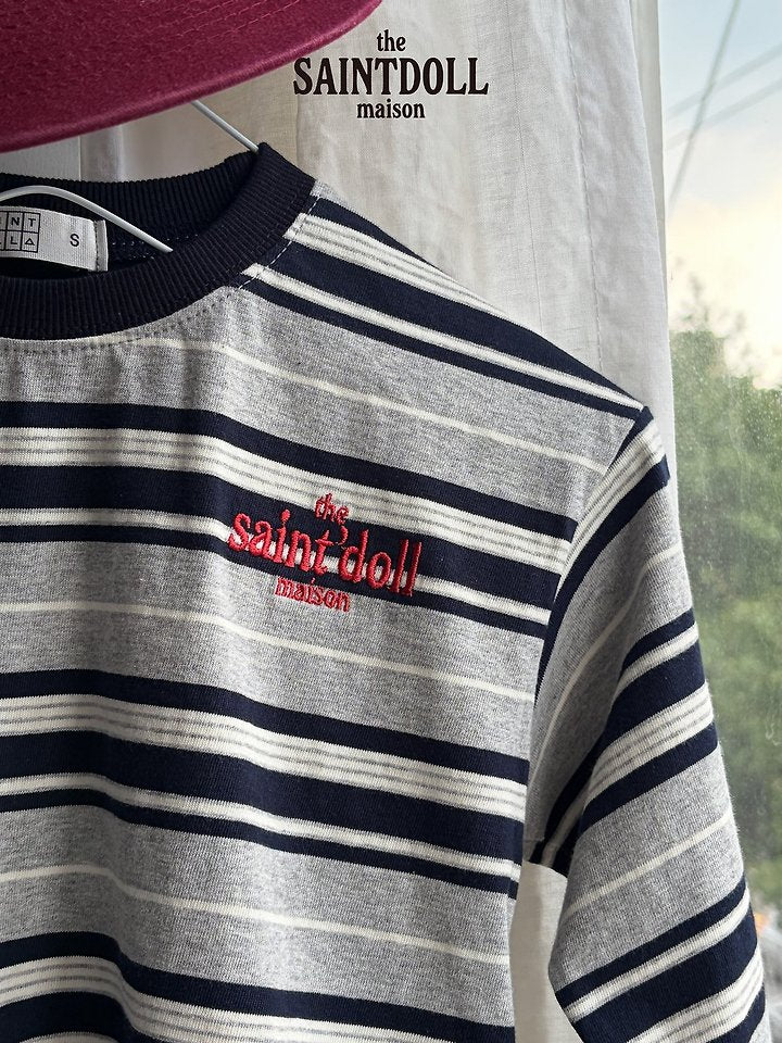 [PRE-ORDER] Embroidered Stripe T-Shirts