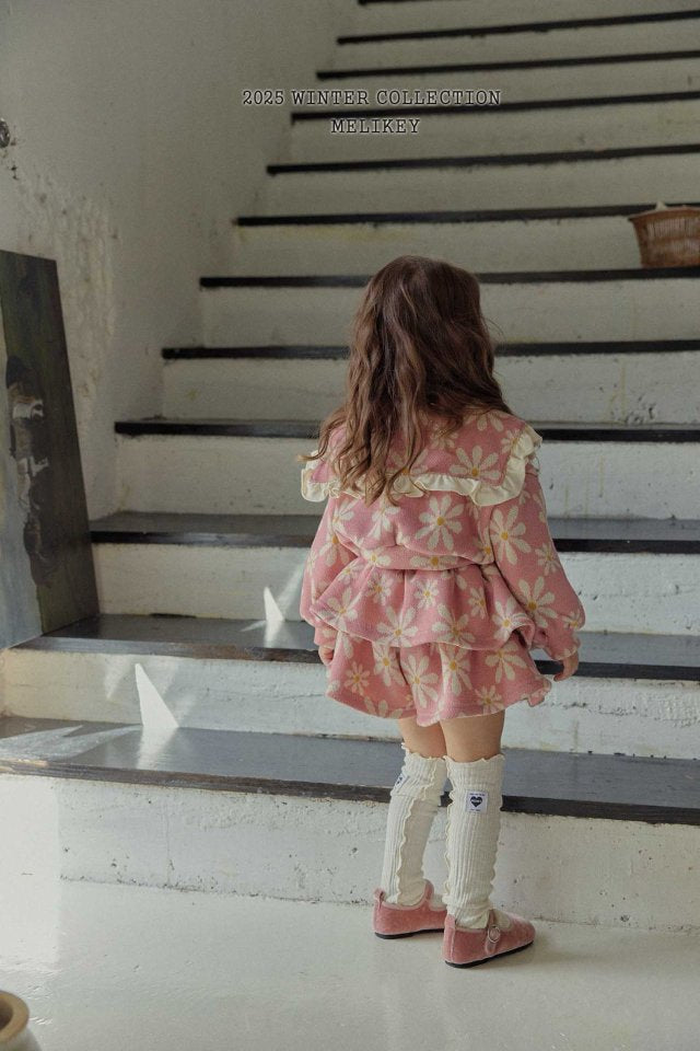 [PRE-ORDER] Big Floral Frill Cardigan