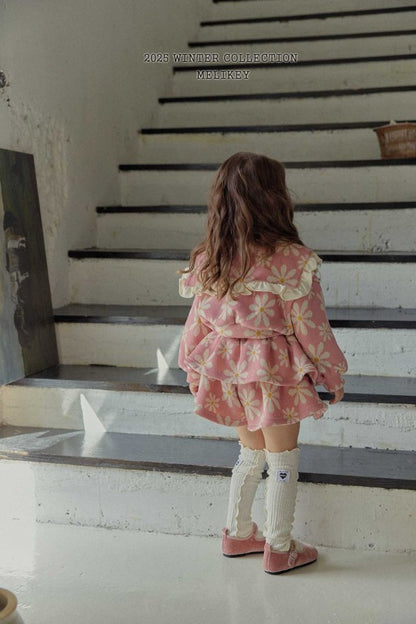 [PRE-ORDER] Big Floral Frill Cardigan