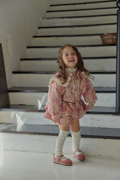 [PRE-ORDER] Big Floral Frill Cardigan