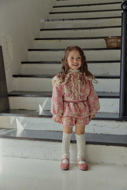 [PRE-ORDER] Big Floral Frill Cardigan