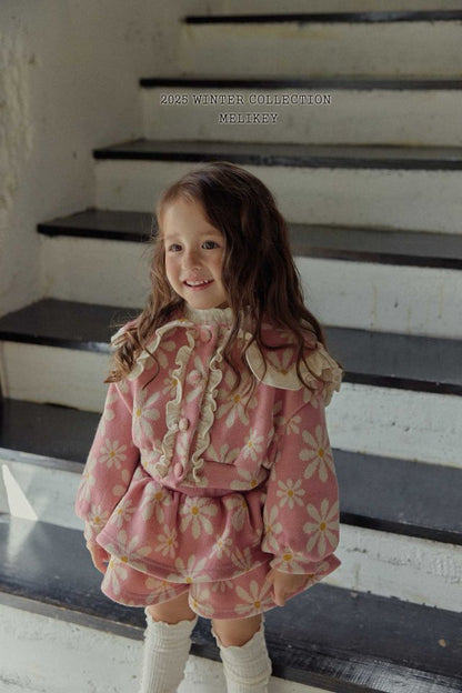 [PRE-ORDER] Big Floral Frill Cardigan