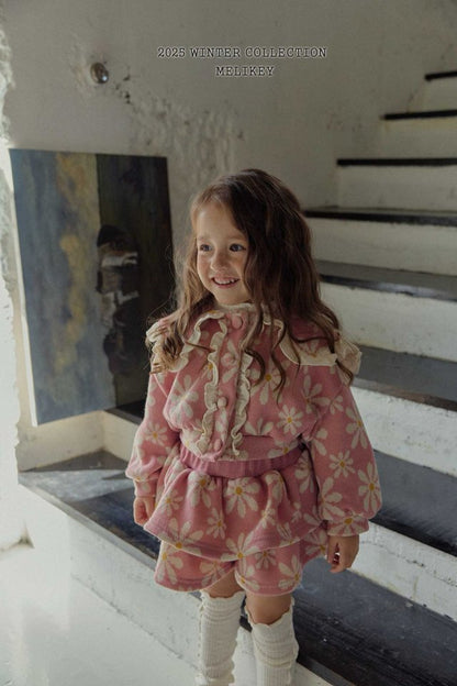 [PRE-ORDER] Big Floral Frill Cardigan