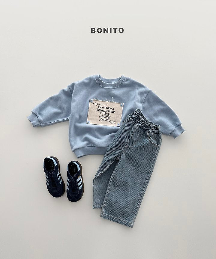Remember Button Sweatshirts [Black/XS(1-2yr)]