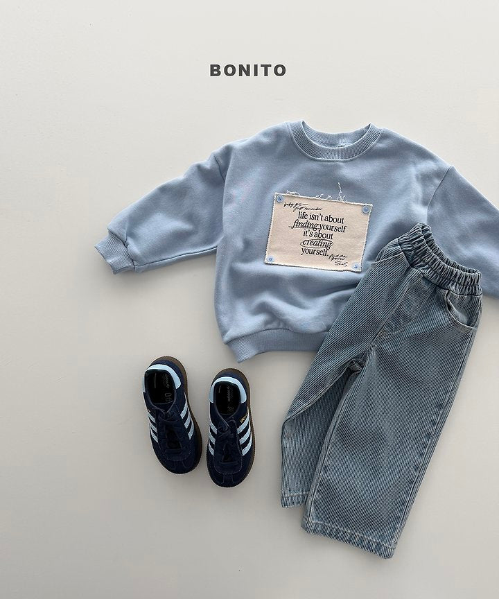 Remember Button Sweatshirts [Black/XS(1-2yr)]
