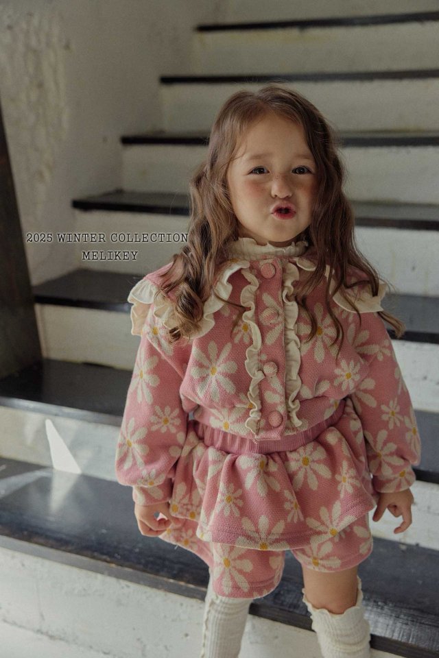 [PRE-ORDER] Big Floral Frill Cardigan