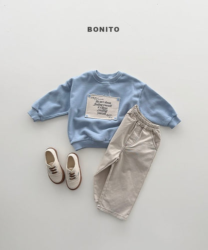Remember Button Sweatshirts [Black/XS(1-2yr)]