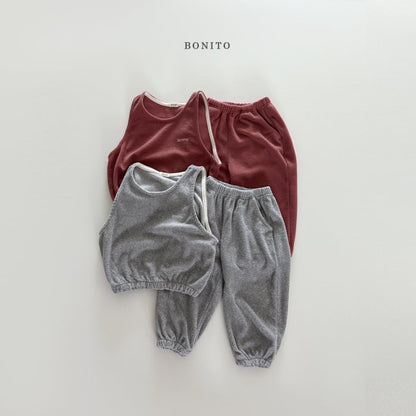 [PRE-ORDER] Terry Vest Bottom Set