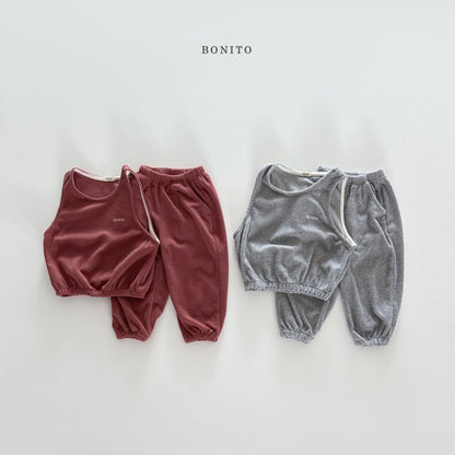 [PRE-ORDER] Terry Vest Bottom Set