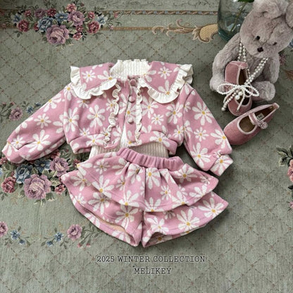 [PRE-ORDER] Big Floral Frill Cardigan