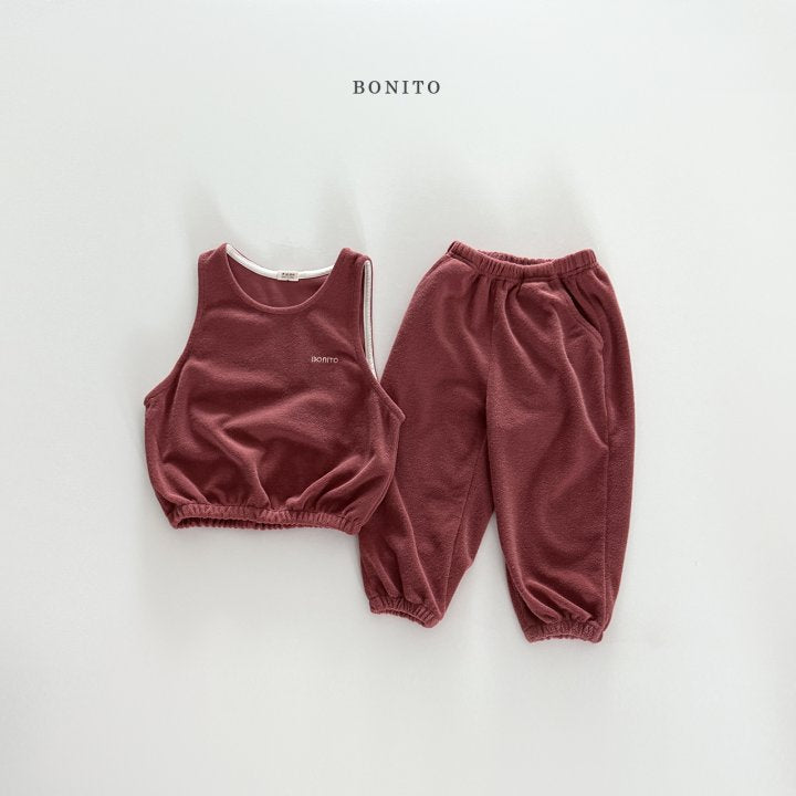 [PRE-ORDER] Terry Vest Bottom Set