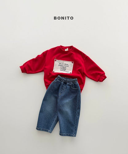Remember Button Sweatshirts [Black/XS(1-2yr)]