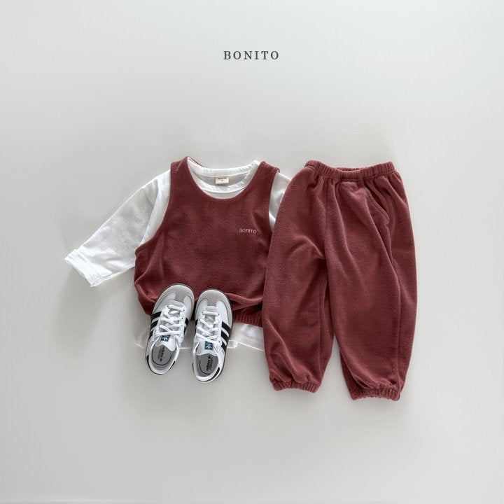 [PRE-ORDER] Terry Vest Bottom Set